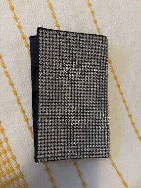 Crystal Rhinestone Black Clutch Wallet